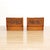 Pair stunning brutalist nightstands Aquarius Enterprises. This rare pair is constructed of solid wood, either pine or oak....