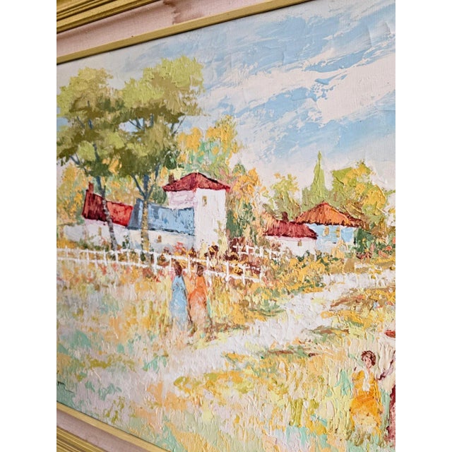 Large Beautiful Landscape Painting, Oil on Canvas, Signed For Sale - Image 4 of 7