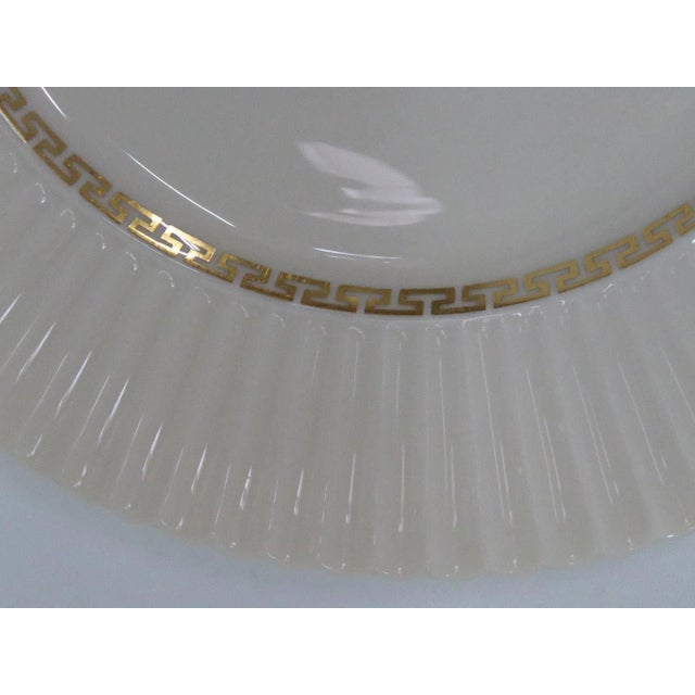 Ceramic Lenox Cretan Set of Four Dinner Plates For Sale - Image 7 of 11