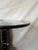 1980's Postmodern Oval Console Table With Black Marbleized Base, Glass and Brass Top For Sale - Image 9 of 11