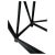 Black Neoclassical French Directoire Style Black Iron Magazine Holder For Sale - Image 8 of 9