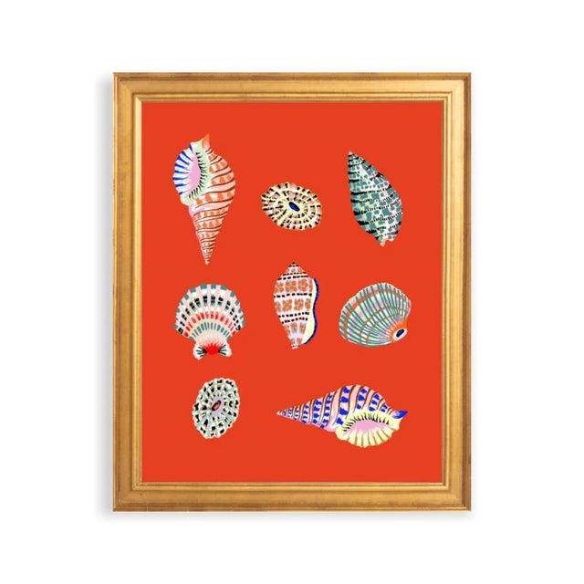 "Beachcomber (Coral Red)" Contemporary Giclee Print by Sarah Gordon For Sale - Image 4 of 4