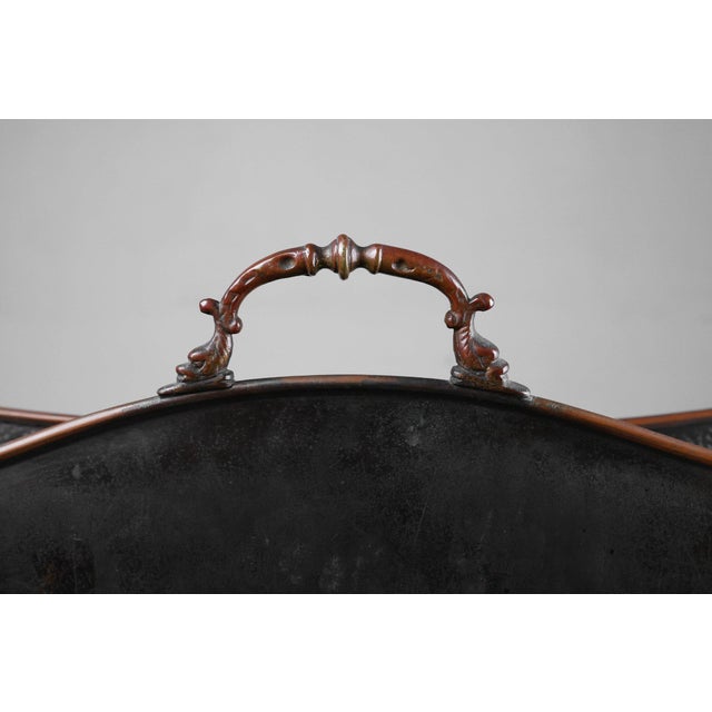 Mid-Century Modern Magazine Rack in Hammered Copper, France, 1890s For Sale - Image 4 of 11