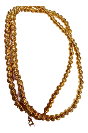 Vintage 18 Karat Yellow Gold 11 Gm, Ball Chain Necklace, 19 Inch Adjustable