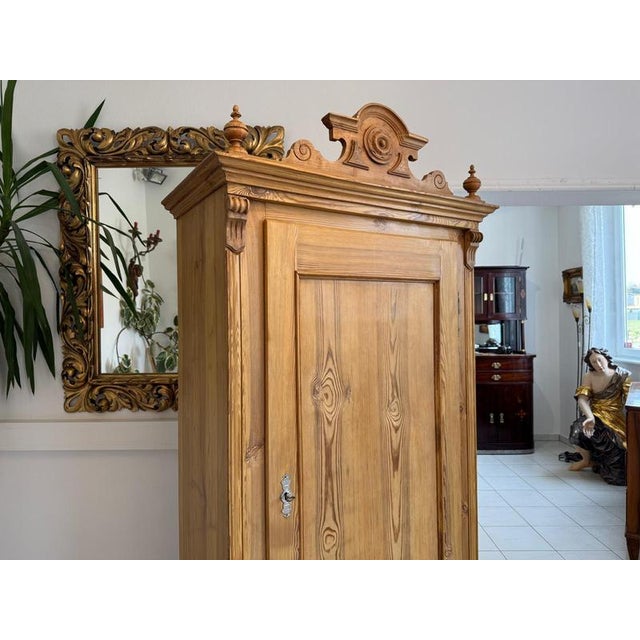 Gründerzeit Farmhouse Wardrobe in Wood For Sale - Image 9 of 17