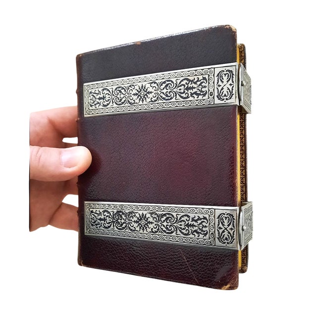 Textile (1881) Silver Clasped Christian Roman Missal - Fine Binding Illustrated Antique Christian Bible Art For Sale - Image 7 of 18