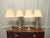 Hollywood Regency Vintage Hollywood Regency Glass Table Lamps, 1980, Set of 4 For Sale - Image 3 of 9