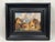 Oil on canvas depicting a Flemish or Dutch village square, painted in the mid-19th century and inspired by the Flemish...