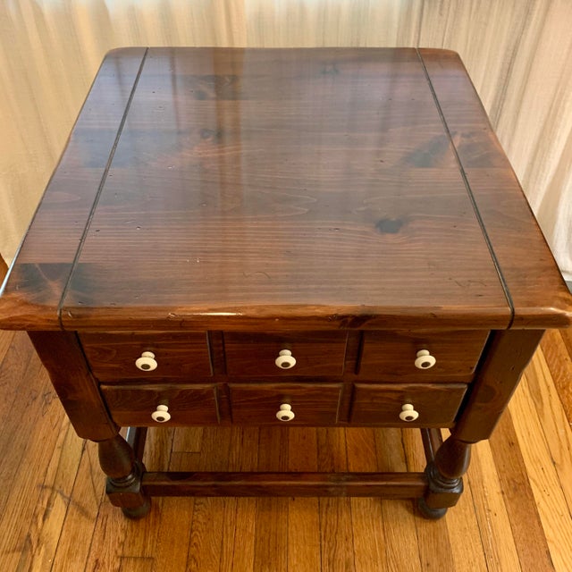 Ethan Allen Old Tavern Pine End Table Chairish