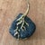 Vintage Copper and Brass Palm Tree Sculpture Mounted on Lava Rock Base For Sale - Image 4 of 12