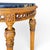 Wood Mid-20th Century Louis XVI Style Demilune Console Table in Bleached Mahogany With Portoro Nero Marble Top For Sale - Image 7 of 11