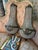 Vintage Dark Bronze and Crystal Wall Sconces - a Pair For Sale In Atlanta - Image 6 of 11