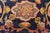 Antique Persian Sultanabad Carpet in Navy Blue Background and Rose Red Border 10'5 X 13' For Sale - Image 11 of 18