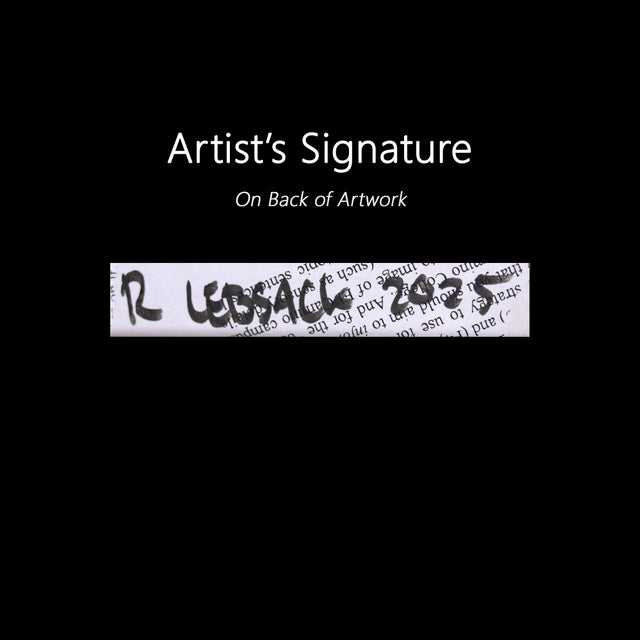 An Enduring Wonderment - Colorful Mixed Media Surrealist Figurative Original Artwork by Robert Lebsack For Sale - Image 9 of 9