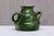 Belgian Art Nouveau Sculptural Green Glazed Tri-Handled Vase, 1910s For Sale - Image 5 of 11