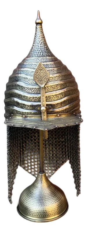 Fluted Brass Warrior Helm