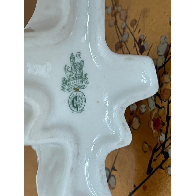 Traditional Antique Beleek Ireland Porcelain Faux Bois Bud Vase For Sale - Image 3 of 4