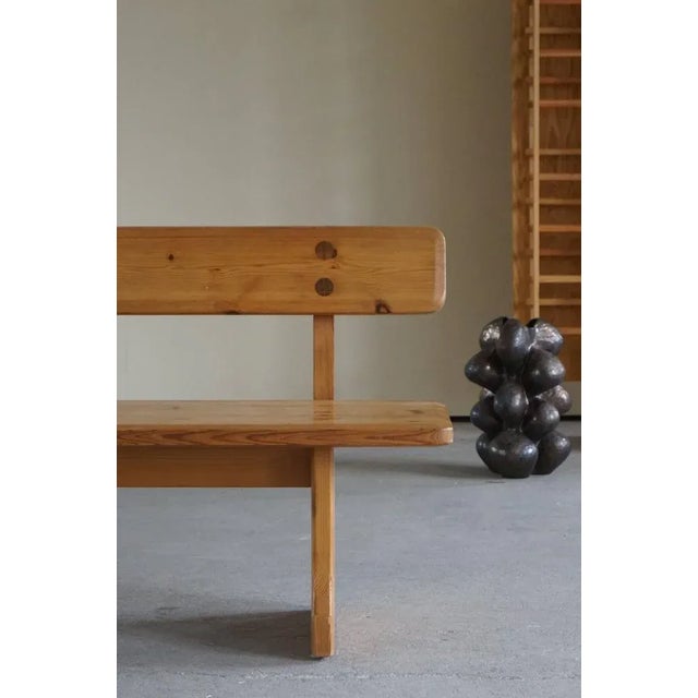 Mid-Century Swedish Pine Bench by Carl Malmsten for Karl Andersson & Söner, 1960s For Sale - Image 10 of 17