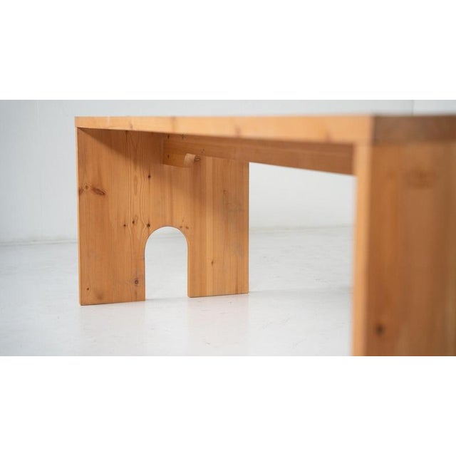 1970s the Mobili Nella Valle Series Dining Table by Mario Ceroli for Poltronova, 1970 For Sale - Image 5 of 12