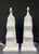 Art Deco 1980's Post Modern White Zig Zag Plaster Lamps by Ziggurat - A Pair For Sale - Image 3 of 12