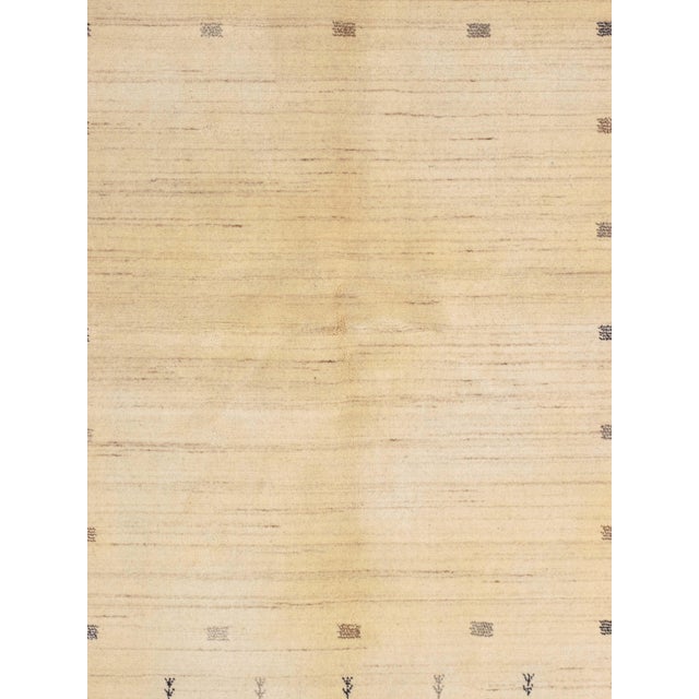 Contemporary Vintage Hand-Knotted Gabbeh Rug 5'8" X 8'0" For Sale - Image 3 of 4