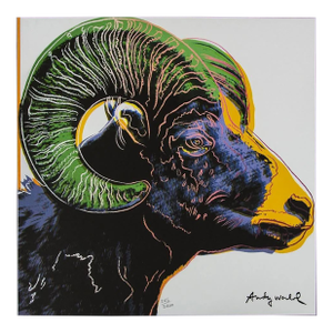 1986 Carnegie Museum of Art After Andy Warhol "Bighorn Ram" Lithograph