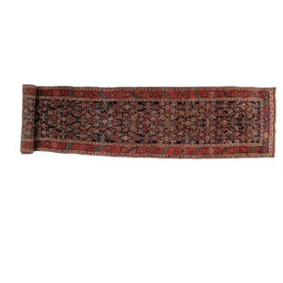 1920s Vintage Persian Bijar Runner - 3′5″ × 17′ For Sale