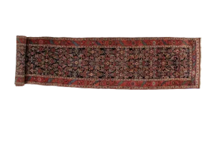1920s Vintage Persian Bijar Runner - 3′5″ × 17′