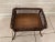 Late 20th Century Vintage Braided Wicker Footstool With Splayed Legs For Sale In New York - Image 6 of 12