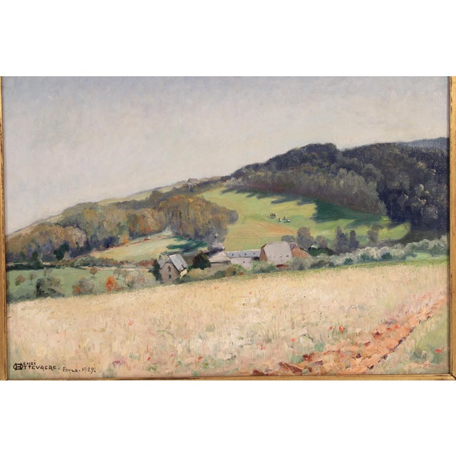 European Impressionist Landscape Painting by Henri Ottevaere (1870-1944) For Sale - Image 4 of 11