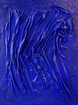Duke Windsor Abstract Mixed Media Painting, "Blue No. 1 (Morning Rapture)"