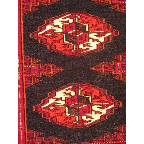 Vintage Approx: 4 X 7 Red Wool Area Rug For Sale - Image 11 of 11