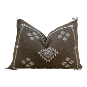 Raven Dunes Silk Rug Lumbar Pillow