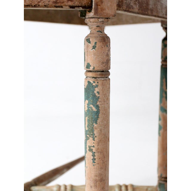 Antique Primitive Demi Lune Console Table For Sale - Image 11 of 18