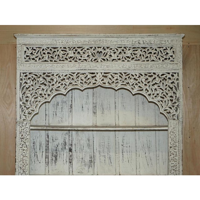 Anglo Indian Hardwood Carved Open Bookcase, 1900s For Sale - Image 3 of 17