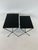 Modernist Nesting Tables in Metal and Black Glass, 1950s, Set of 2 For Sale - Image 10 of 13