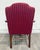 Vintage 1995 Ethan Allen Queen Anne Wingback Lounge Chair With Ottoman For Sale - Image 17 of 18