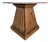 Kreiss "Duchess" Marble + Sculptural Wood Pedestal Card Table Game Table Dining For Sale