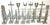 Mid 20th Century 1962 ALCOA Aluminum Chess Set by Austin E. Cox in Wall-Mounted Case For Sale - Image 5 of 14