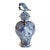 French Delft Rococo Style Blue and White Pottery Covered Urn For Sale