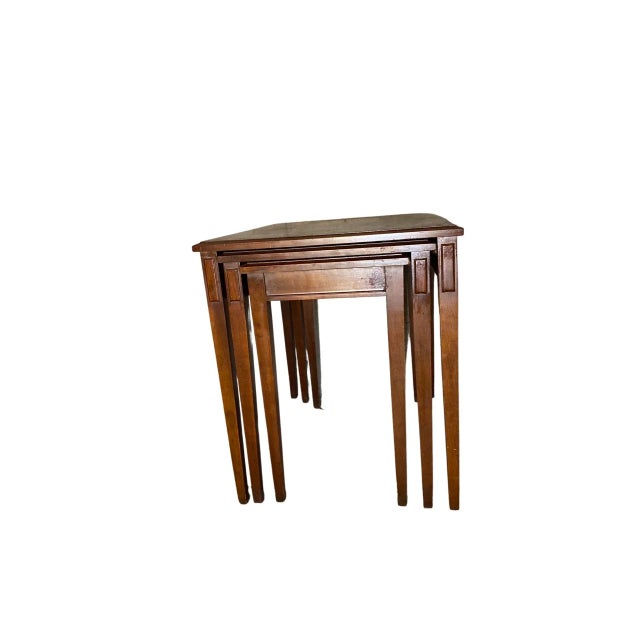 Beautiful Mid Century Modern nesting table in great condition. Comes with three layers of tables. Listed price is for the...