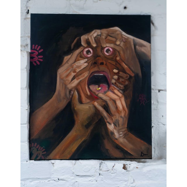Pull Me Out, Oil on Canvas, Seromo Okoro, 2024 For Sale - Image 4 of 4
