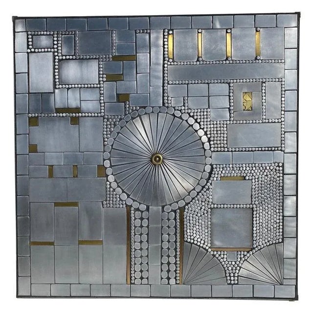 1960s Mosaic Aluminum Wall Sculpture by Raf Verjans For Sale - Image 13 of 13