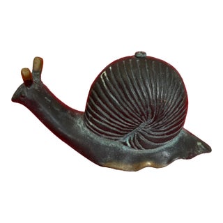 1980s Brass Snail For Sale
