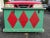 Truly a diamond among antique painted chests! 19th C. Artisan painted storage chest in a minty green with signal red...