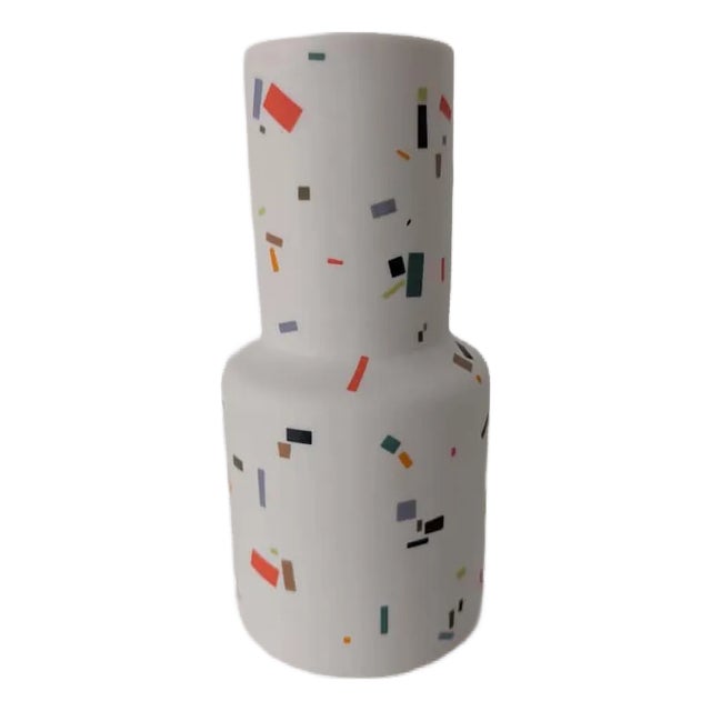 The Granite Epoca Hand-Painted Vase For Sale
