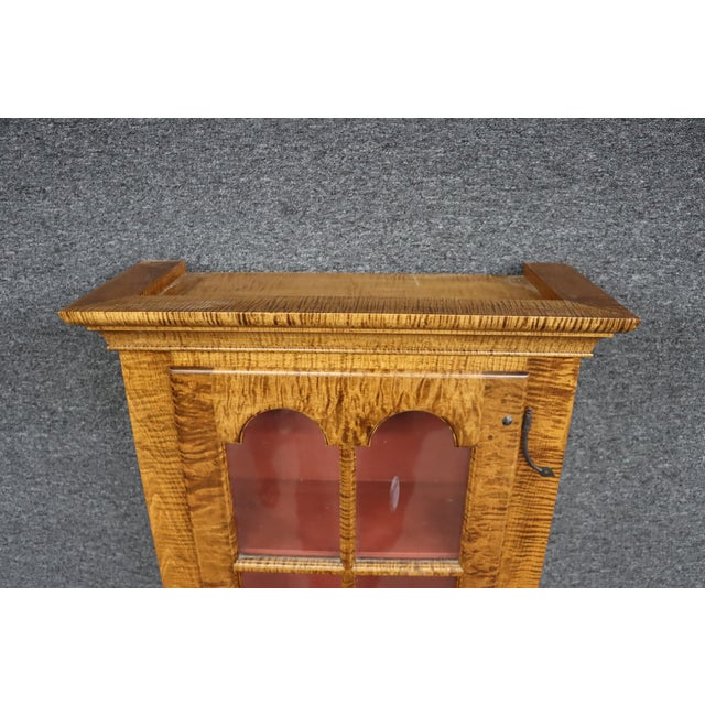 Bench-Made Tiger Maple Hanging Cupboard For Sale - Image 11 of 12