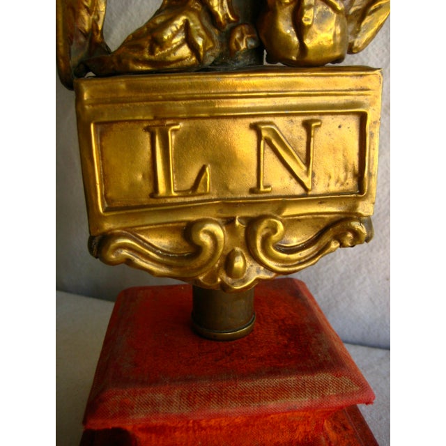 Wood Mid 19th Century Napoleon III Eagle Flag Ornement For Sale - Image 7 of 10