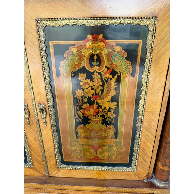 A Late 18th Century Dutch Mahogany and Floral Marquetry Cabinet on Stand, For Sale - Image 18 of 18