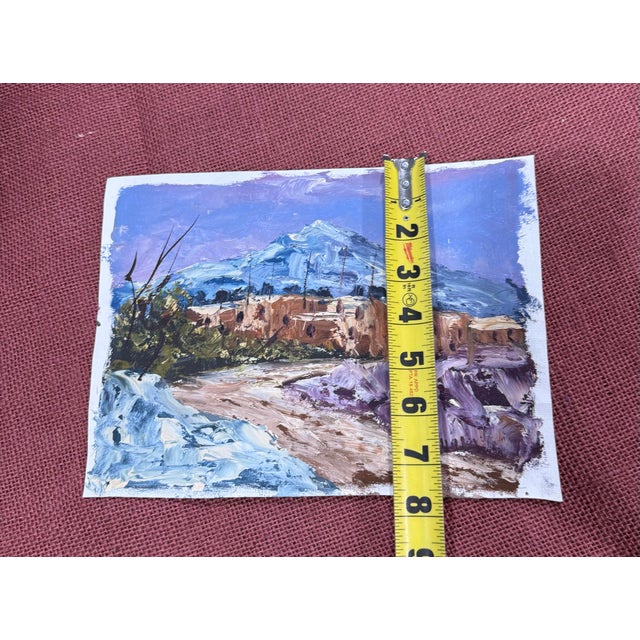 1950s N.Manolla Oil Painting 1950s Loose Signed From Italy For Sale - Image 5 of 6